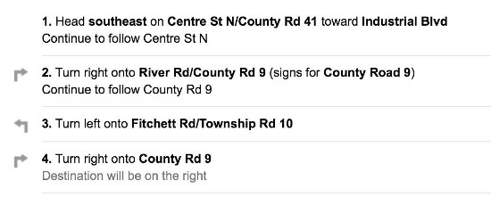 directions